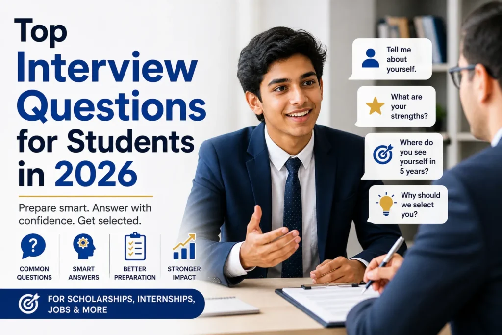 Top Interview Questions for Students in 2026