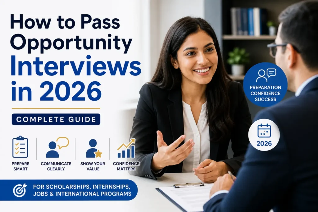 How to Pass Opportunity Interviews in 2026 (Complete Guide)